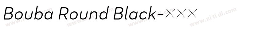 Bouba Round Black字体转换